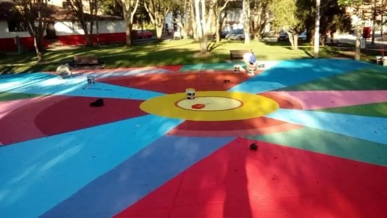 Detalle 3 de Mural Ciclos, 2018, Rionegro, Antioquia