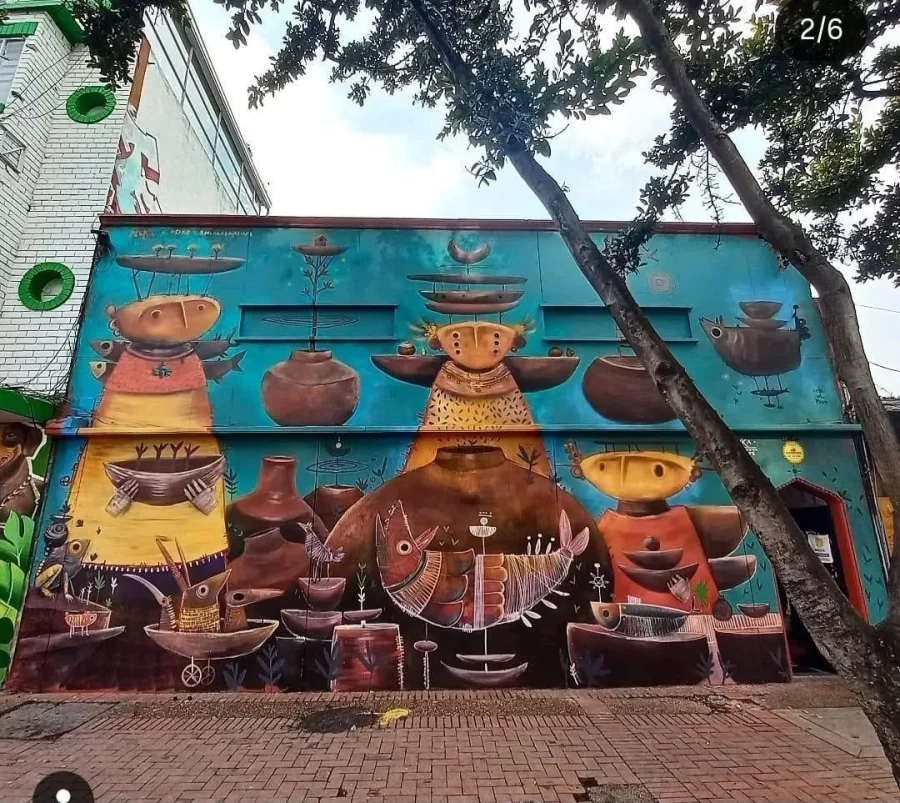 Mural Codex Animalarium, 2024, Bogotá