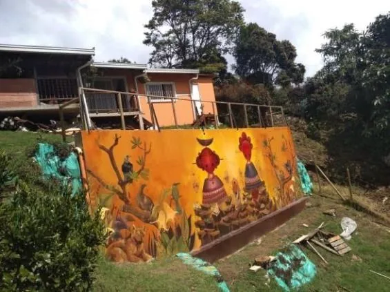 Mural Custodios, 2021, Santa Elena, Medellín