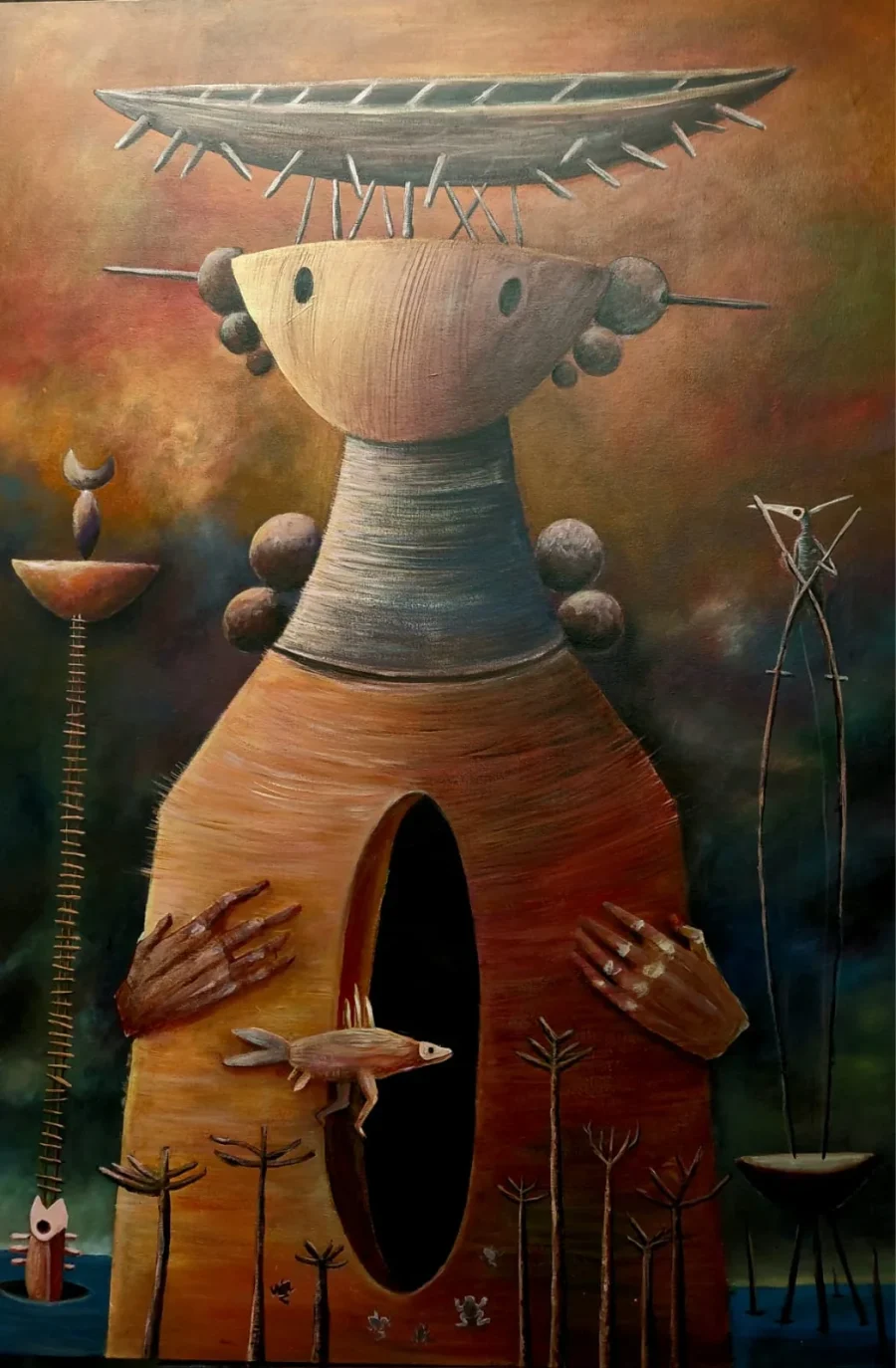 Pintura De la serie Custodios del tiempo