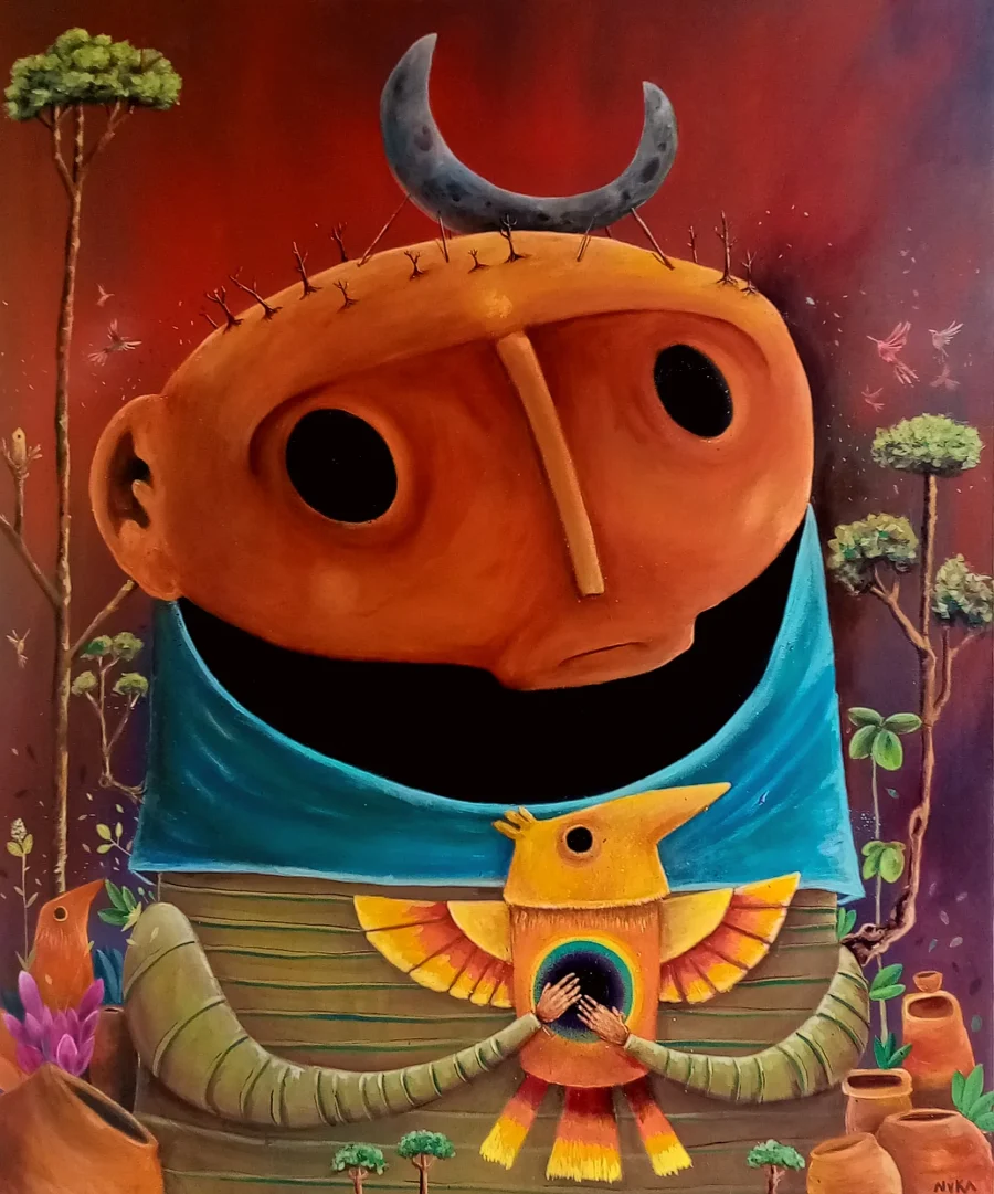 Pintura De la serie Custodios II