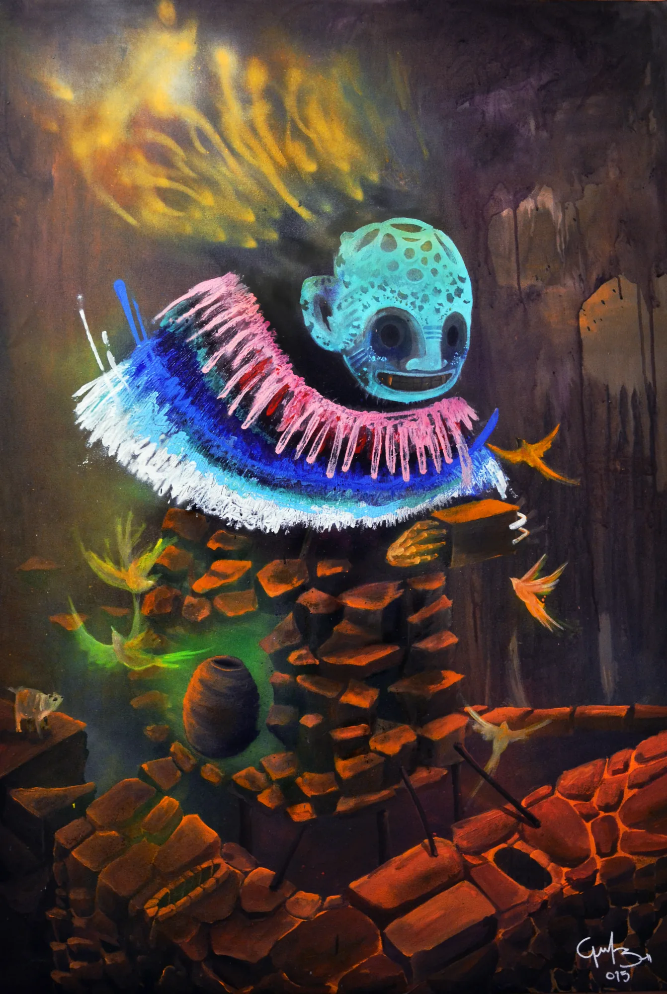 Pintura De la serie Imaginados: Jaguar, serie Imaginados