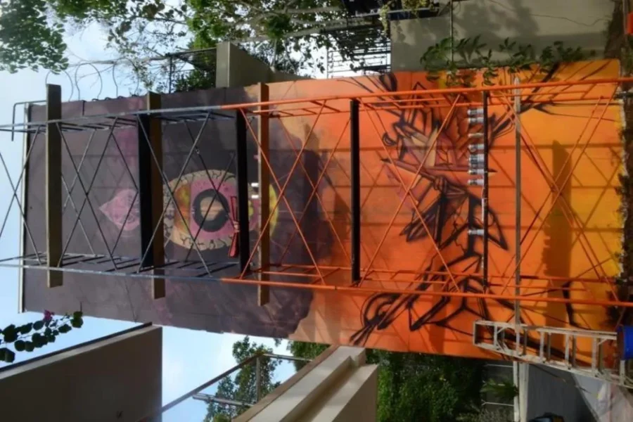 Detalle 2 de Mural Renacer, 2017, Apartadó, Antioquia