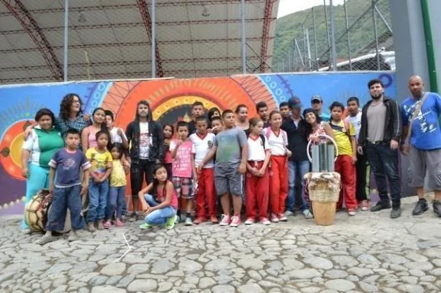 Detalle 4 de Mural Resguardo de la semilla, 2015, Peque, Antioquia