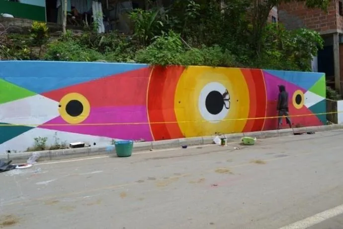 Detalle 5 de Mural Resguardo de la semilla, 2015, Peque, Antioquia
