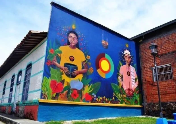 Detalle 4 de Mural Resistencias al olvido, 2016, Jericó, Antioquia