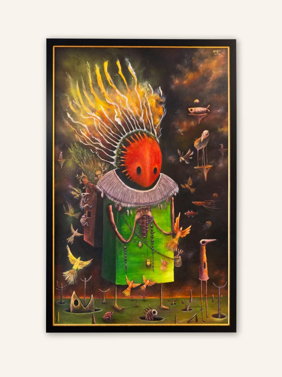 Pintura Seres imaginados, espíritus del vacío
