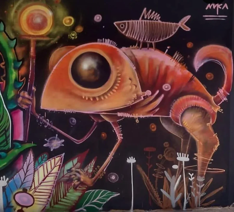 Mural Seres imaginados, 2025, Medellín